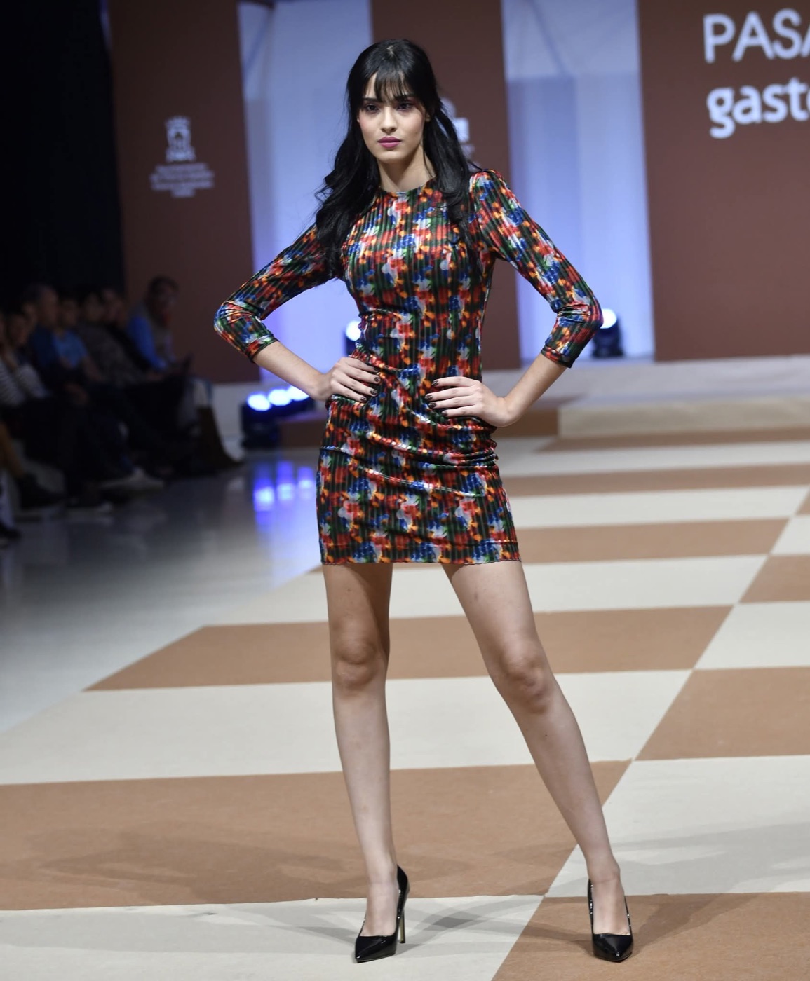 Vestido de gala de Atelier Vitoria: Print plaid multicolor